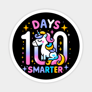 100 days smarter, whimsical unicorn, unicorn Magnet